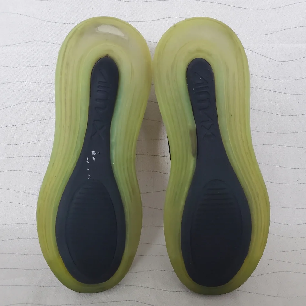Nike Youth Air Max 720 Retro Future Size 7Y Black Volt Crimson Shoes AQ3196-005 - Picture 12 of 16